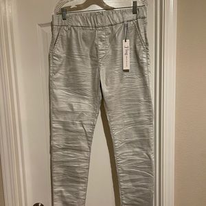 FLOG Dafna style silver snake pant NWT